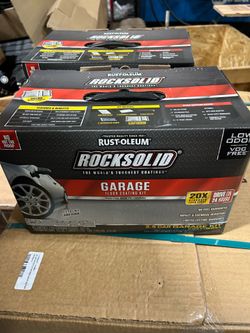 2 Garage floor coating Rocksolid kits