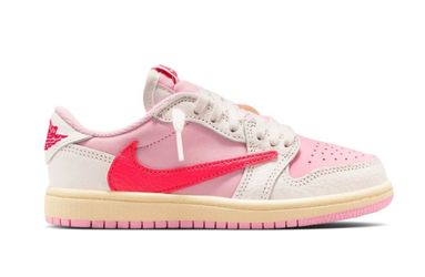 Jordan 1 Retro Low OG SP Travis Scott Sail Tropical Pink (PS) 2.5Y Cactus Jack
