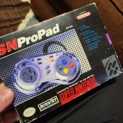 Super Nintendo SNES SN Pro Pad SV334 Turbo Controller Complete In Box