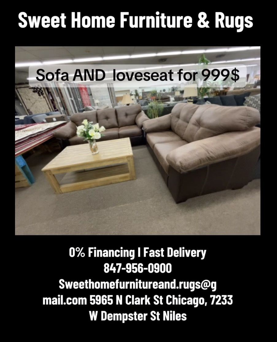 Sofa And loveseat Set