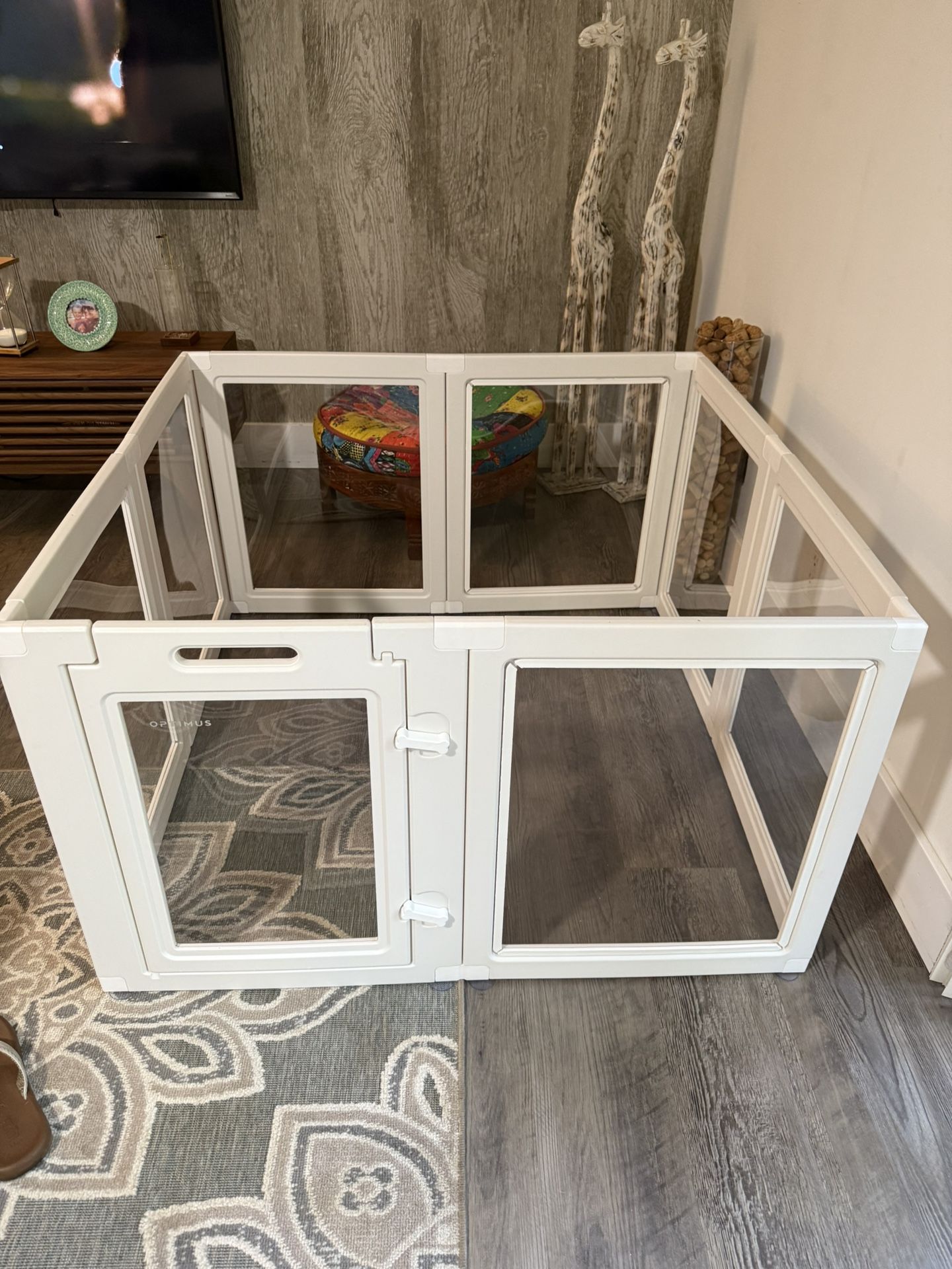 Clear Acrylic Plastic Dog Playpen Indoor   