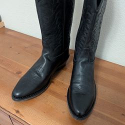 Real Leather Cowboy Boots Size 9