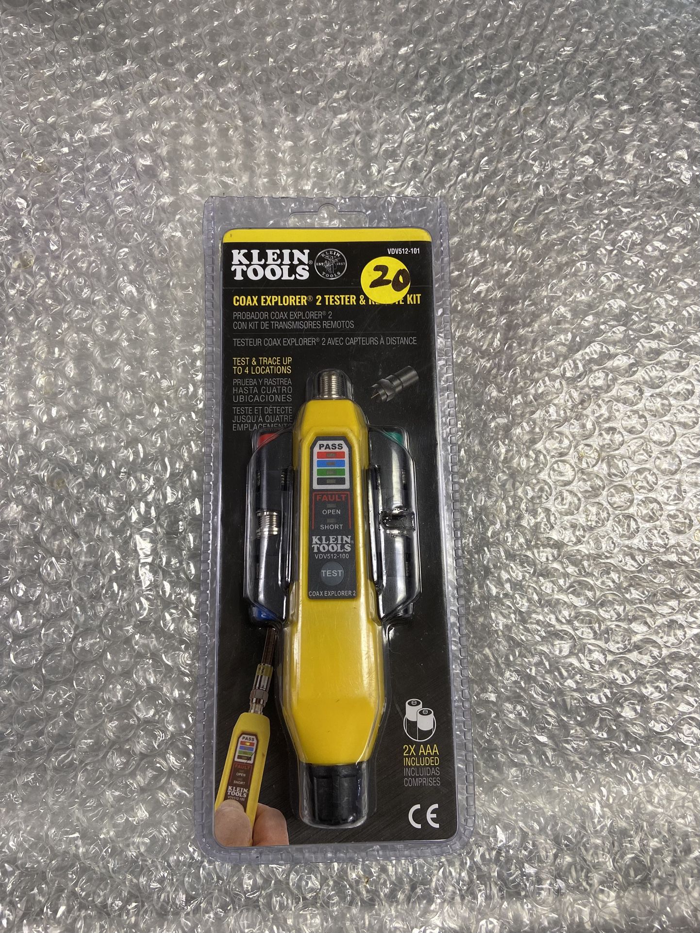 Klein Tools Vdv512-101 Coax Explorer 2 Tester & Remote Kit