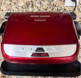 George Foreman EVOLVE RED Grill w/Removable Plates