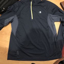 Navy Blue Champion 1/4 Zip Large