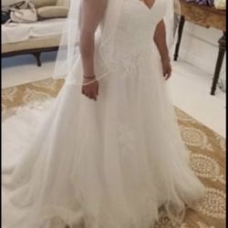 Maxi Wedding Dress Size M (8-10)