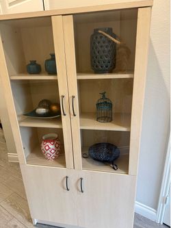 Wood n glass cabinet