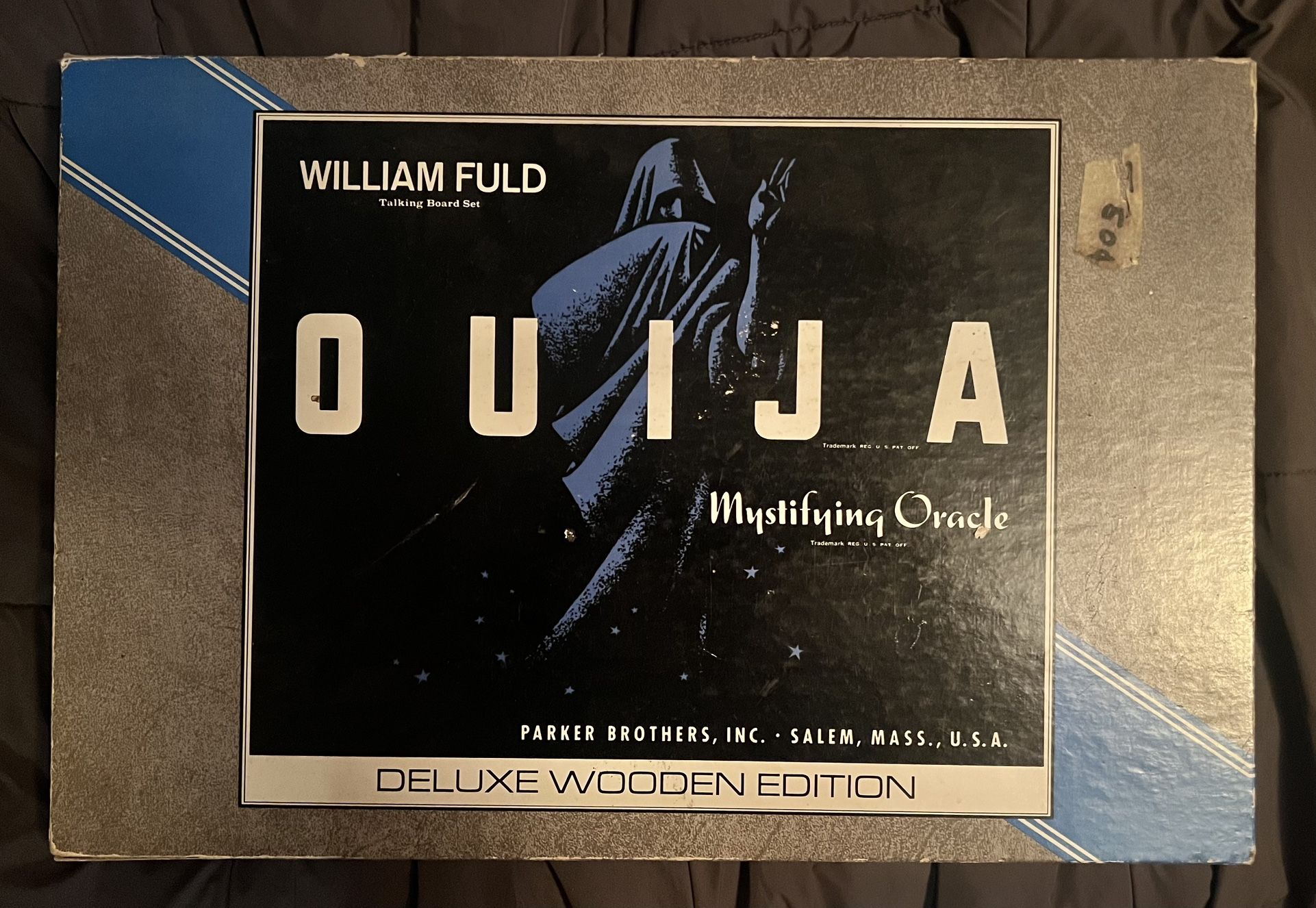 Rare William Fuld Deluxe Wooden Edition Ouija Board with Planchette and Box