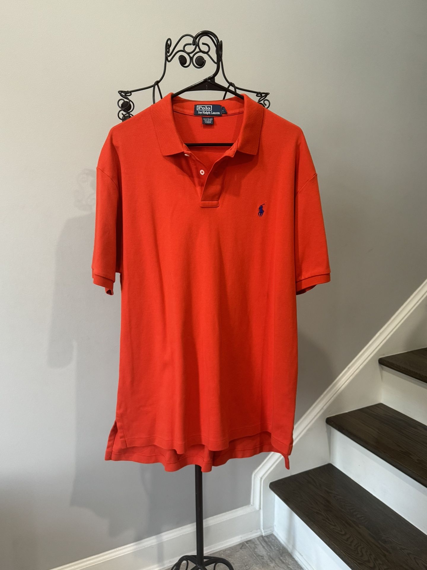 Polo Ralph Lauren Men's Shirt Size XL Short Sleeve Orange