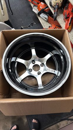 Set of 4 Felgen Werks 15” Wheels Rims Gloss Black 15x10.5 SW401 Honda