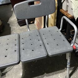 Wide Grey Shower Chair 