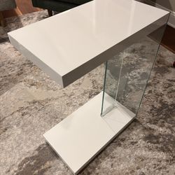 White Chair Side End Table