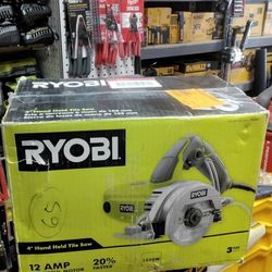 RYOBI 4" HAND HELD TILE SAW 12AMP