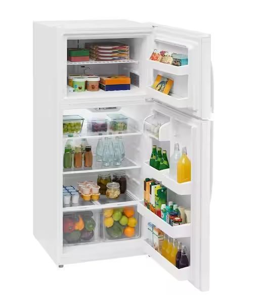 Vissani 18 cu. ft. Top Freezer Refrigerator DOE in White