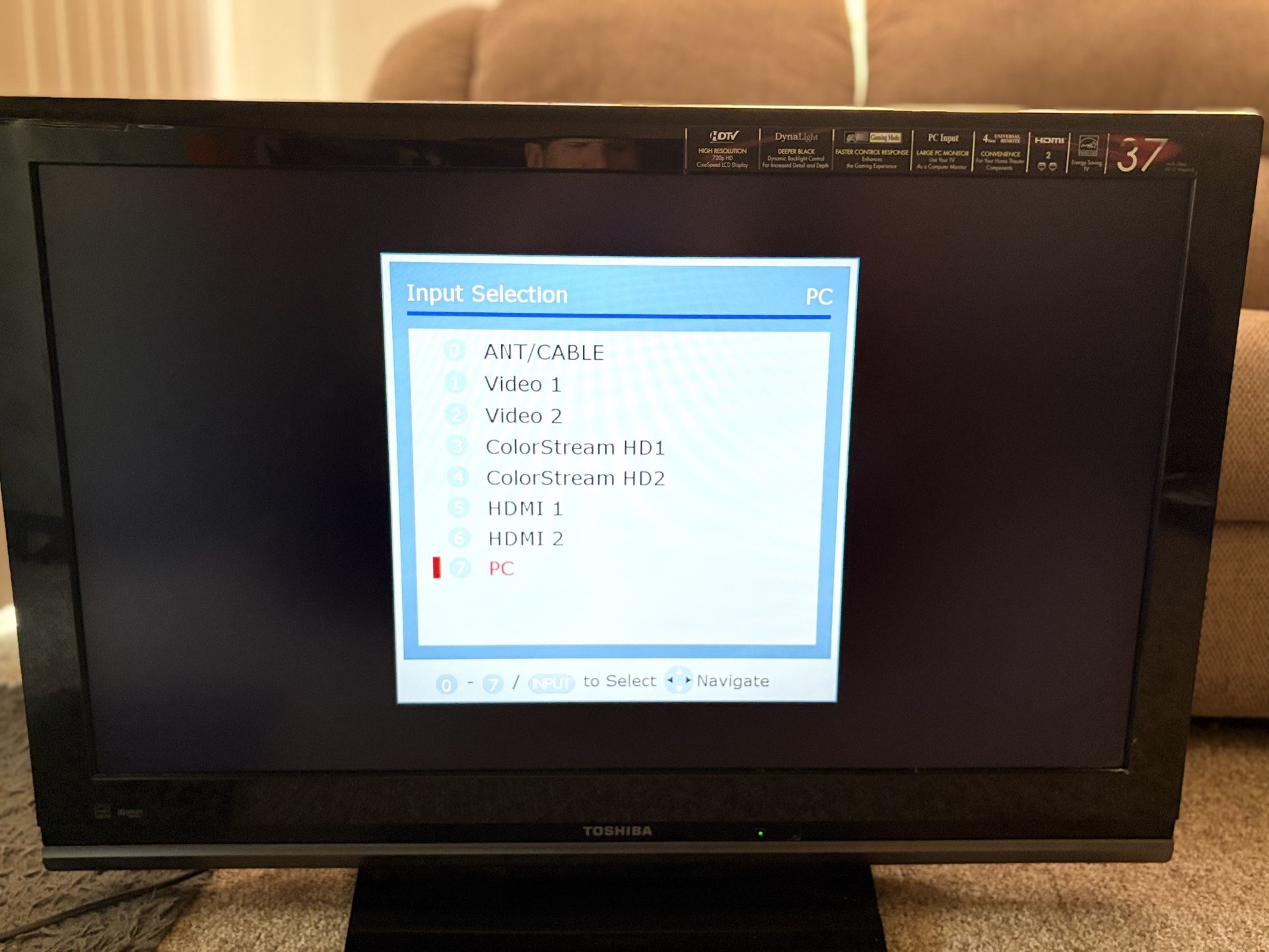 37” Toshiba HD Flat Screen