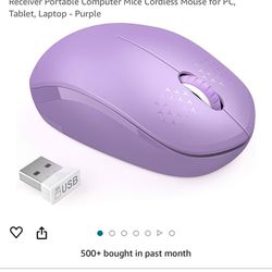 Wireless Purple Mini Laptop Mouse