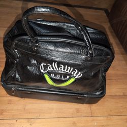 Vintage Callaway Golf Embroidered Lettered Travel Duffle Bag Handle Carry On