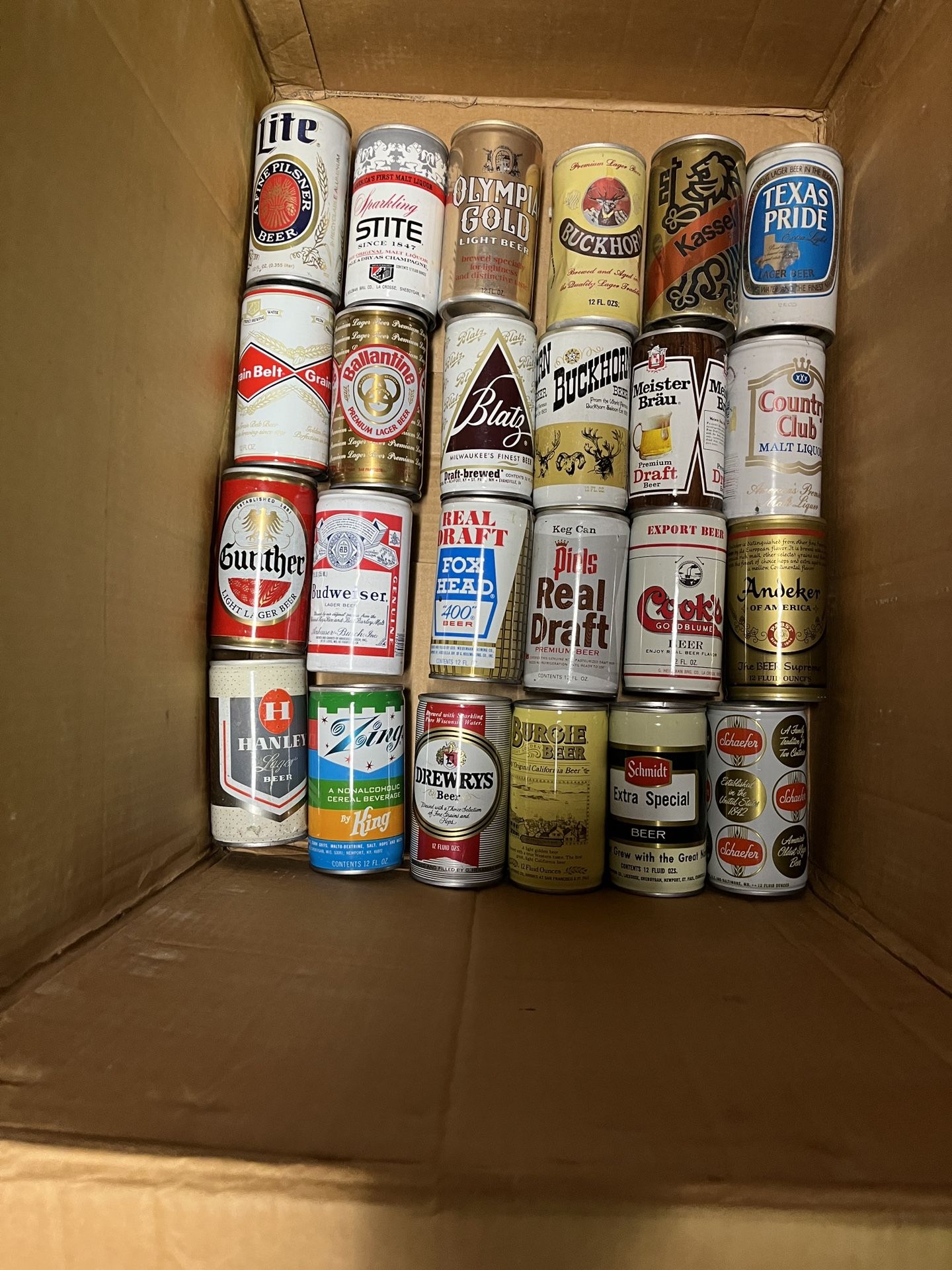 Free Beer Cans. 6+ Cases - 1970s Aluminum & Crimped Steel