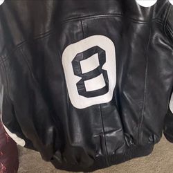 Letter Autentic Geovanny ( 8 Ball) Letter Jacket