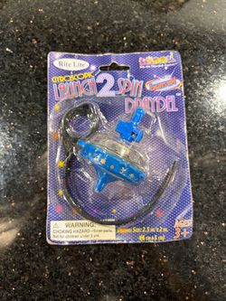 Vintage Rite Lite Gyroscopic Launch 2 Spin Dreidel Fancy Light-up Spinning Toy
