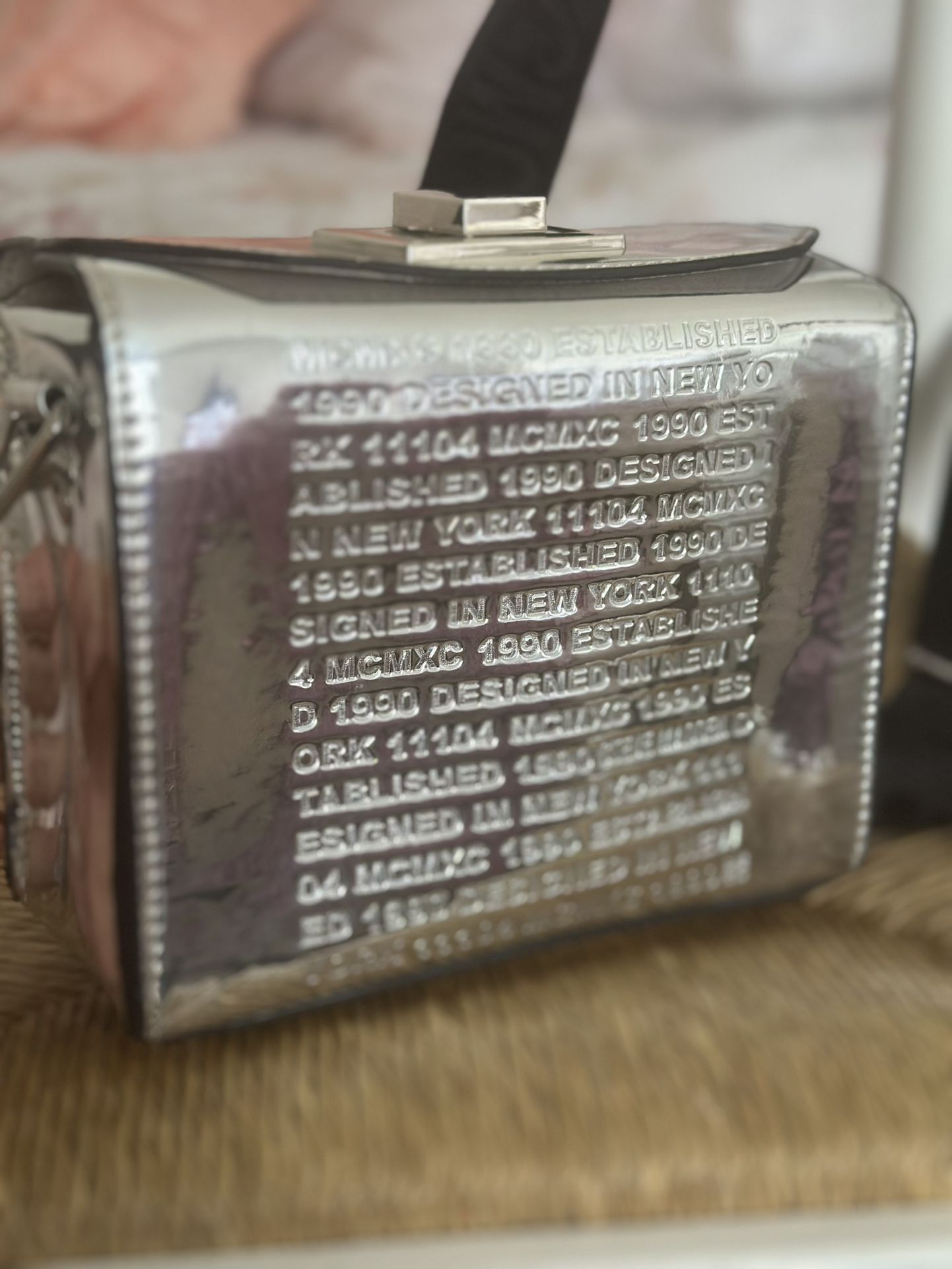 Silver reflective bag