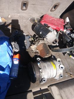 2 starters.....1 alternators.... 1 air compressor for a Chevy '99.... $ 70.00 for all