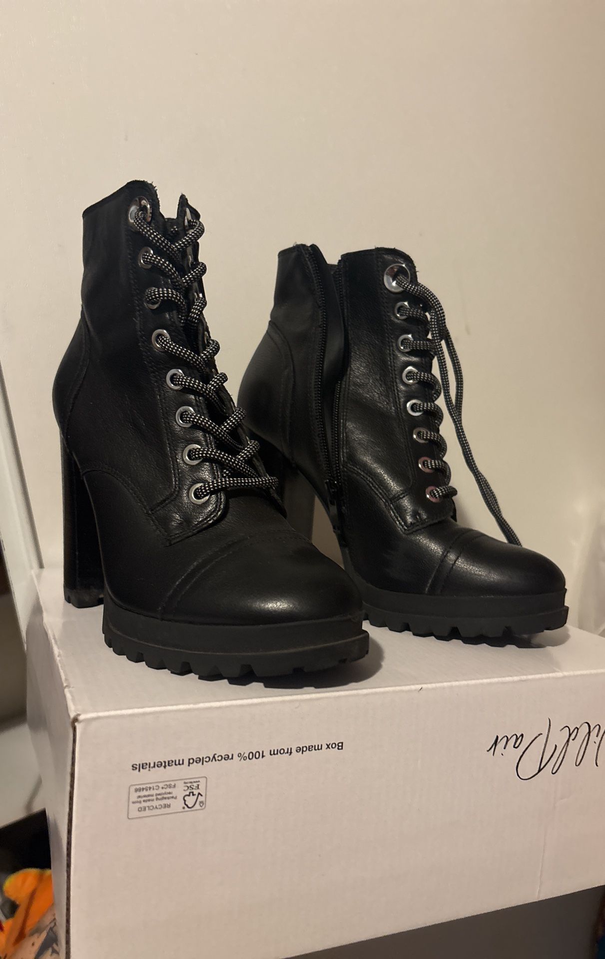 BLACK ALDO BOOTS
