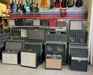 Guitar Amps - Fender, Fox, Marshall, Line 6, Rivera, Crate, Peavy, B-52, Blackstar, Behringer