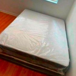 New Full Size Mattress  With Box Spring Set Innerspring Mattress Full Bed Free Box Springs Colchones Matrimoniales 