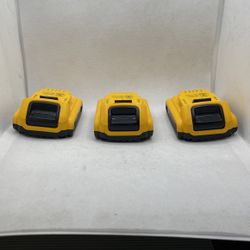3 Dewalt 2ah Used Battery