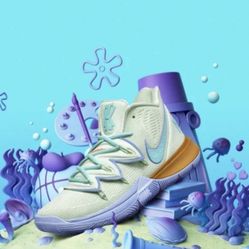 Nike Kyrie 5 SpongeBob Squidward Shoes 