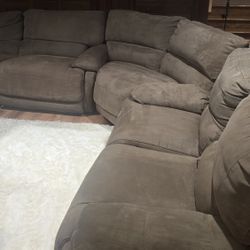 L-shape Couch-Loveseat-Wedge