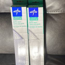 NEW - Medline Rubber Bathtub Bathroom Mat 13.4" x 29" Non Slip Microban Brand New for $12 - Firm Price