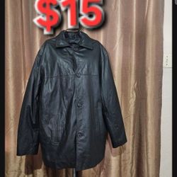 Leather Jacket For Men Size Mediano 