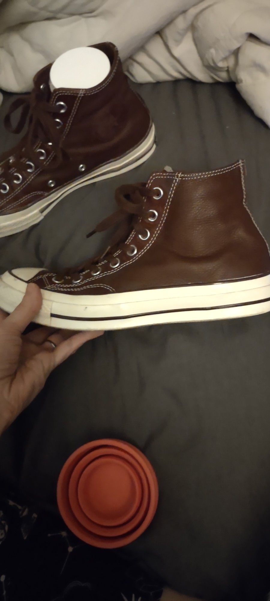 Special Edition Converse Chuck 70s Distressed Leather 'Bloodstone'