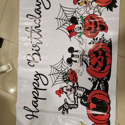 Disney Characters Birthday Banner