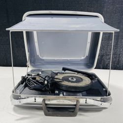 Vintage Samsonite Luggage Record Player Film Strip Projector Combo 