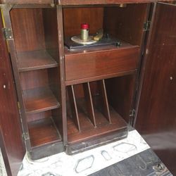 Album Record Player Cabinet. Rare And Unique And Sophisticated