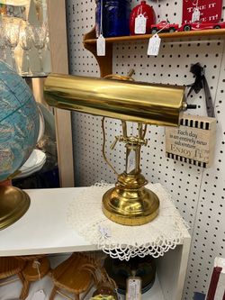 Vintage Brass Piano Lamp