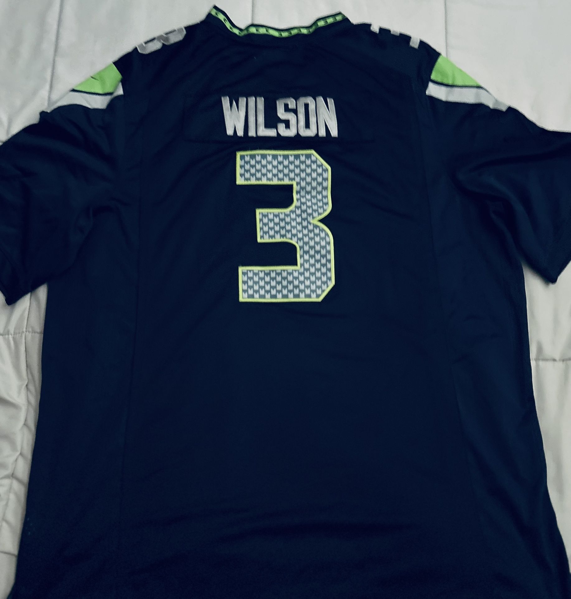 3x Size:Nike Seattle Seahawks Russell Wilson #3 Jersey