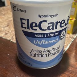 12 Cans - Elecare Jr Junior Unflavored 14.1oz Can - Exp 11/2024
