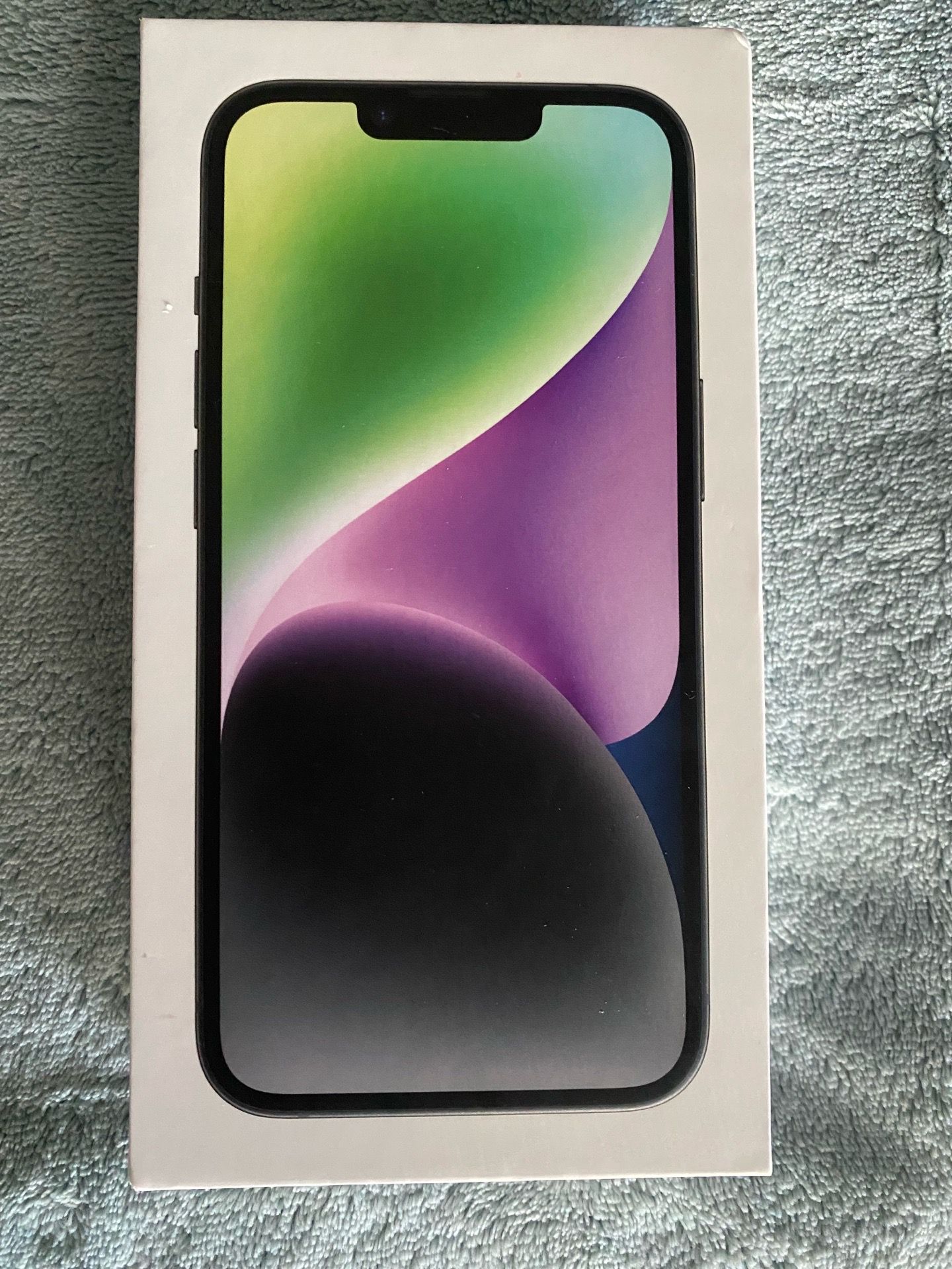 iPhone 14 box and sticker