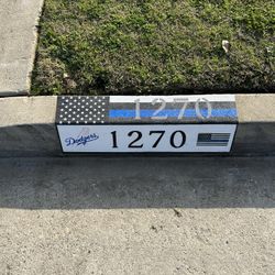 Police Flag X Dodgers Curb