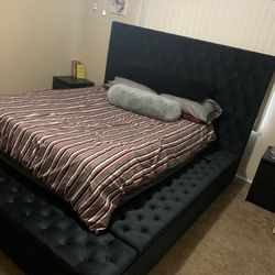 Queen Bed frame With Storage 