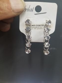 Crystal drop earrings