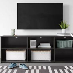 Brand New Room Essentials Storage  TV Stand for Tvs Up 70" Black 
