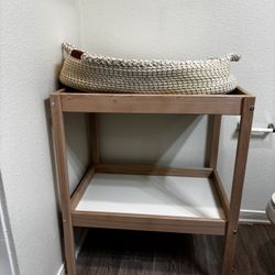 Changing Table And Basket