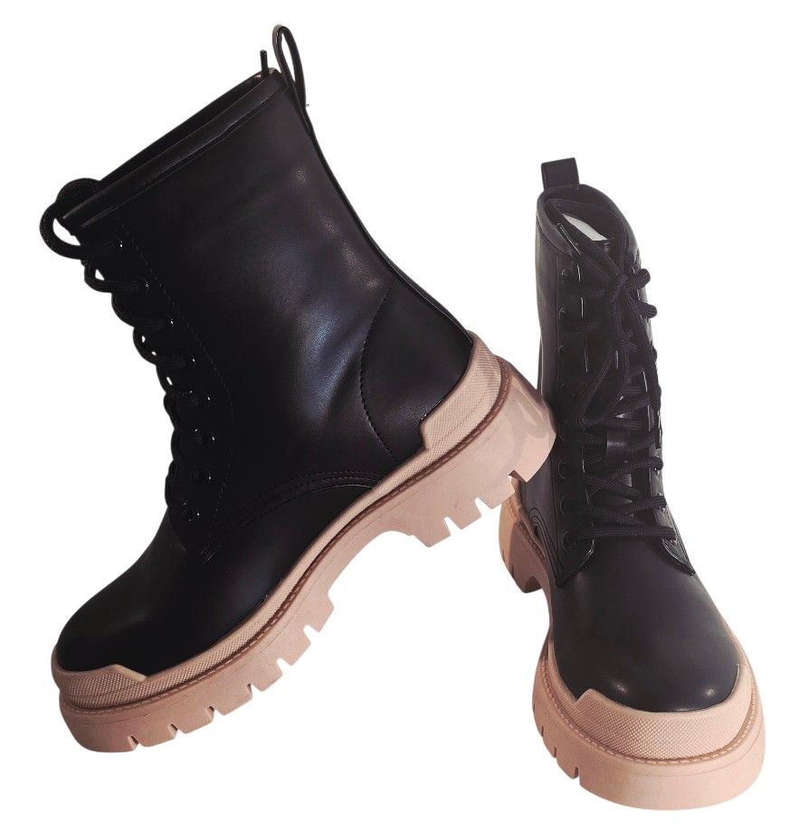 Fashion Nova  the "Night Is Young Combat Booties" from Fashion Nova. 