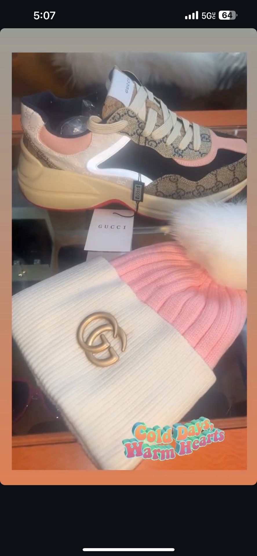 Gucci Shoes And Beanie 