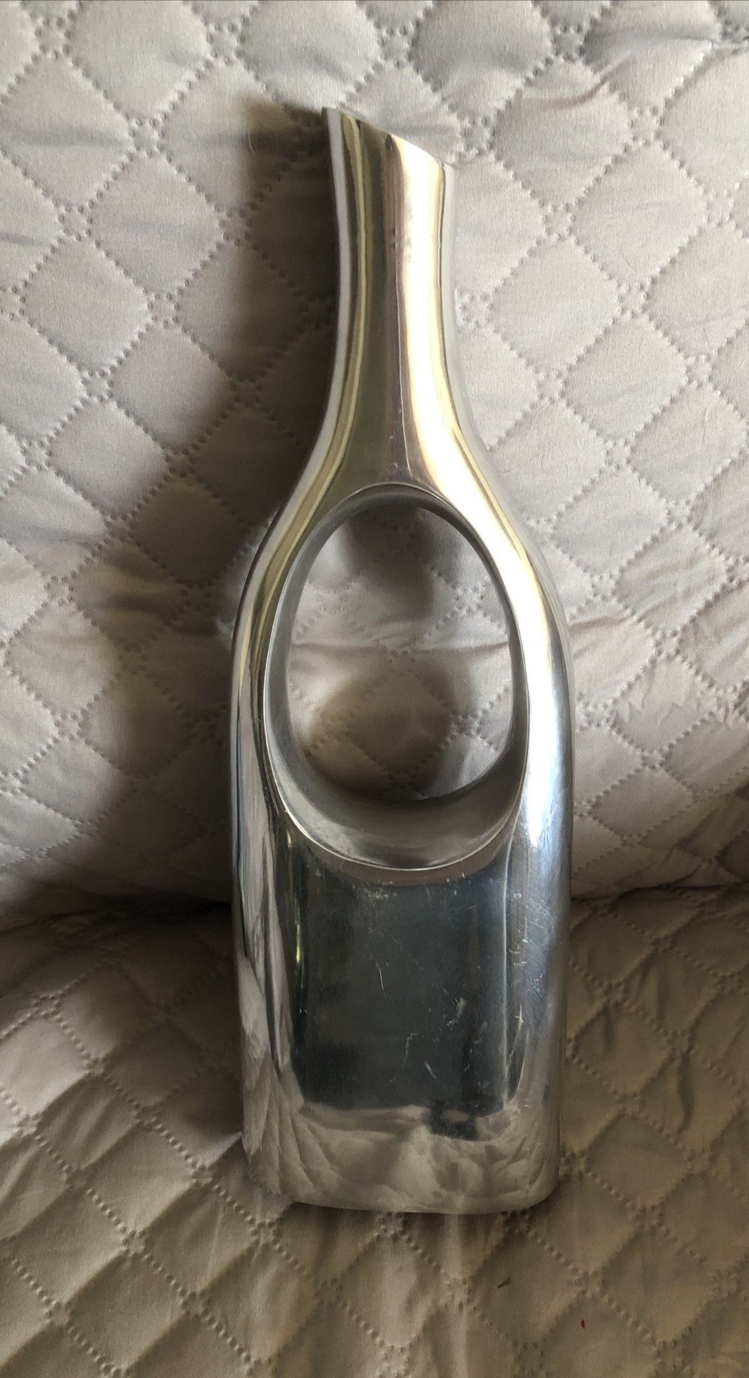 Modern Home metal vase.